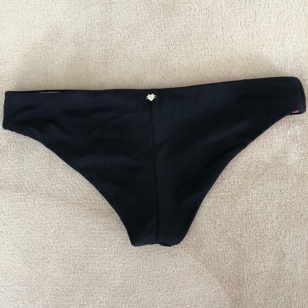 VICTORIA'S SECRET PINK BIKINI BOTTOM - BLACK - Picture 2 of 2